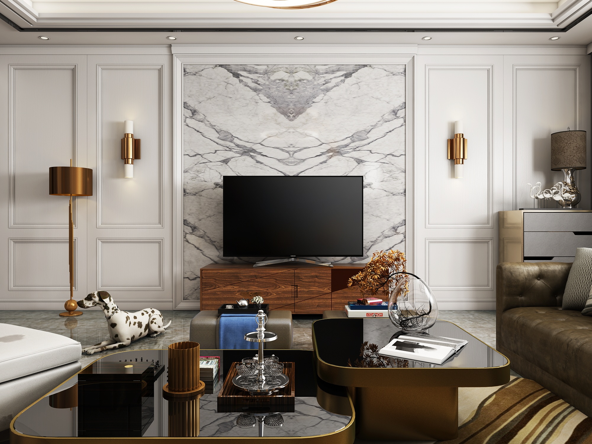 后現(xiàn)代風(fēng)格客廳表現(xiàn)|空間|室內(nèi)設(shè)計|青沐沄杉 